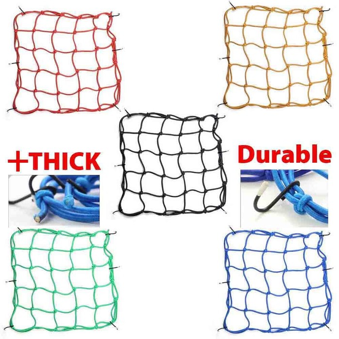 Tali Pengikat Barang Bagasi dan Jaring Helm Bahan Tebal Motorcp