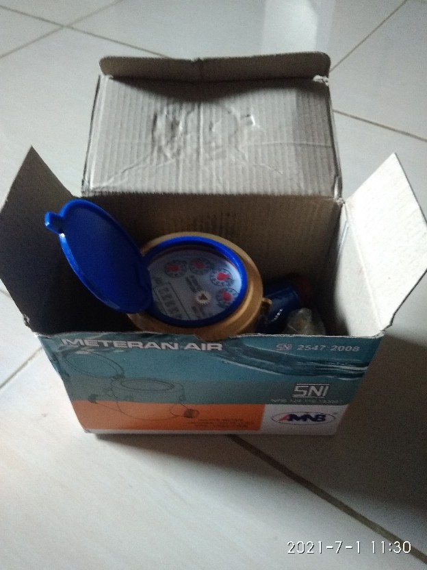 Meteran Air Besi Miami Sni 1/2