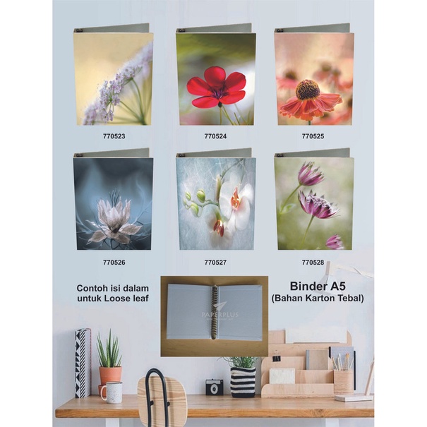 

Binder A5 / Binder Note A5 / Bunga / Set 2941