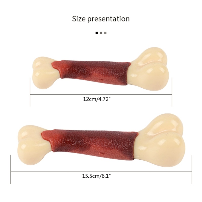 Mainan Kunyah Bentuk Tulang Rasa Sapi Tahan Lama Untuk Membersihkan Gigi Anjing