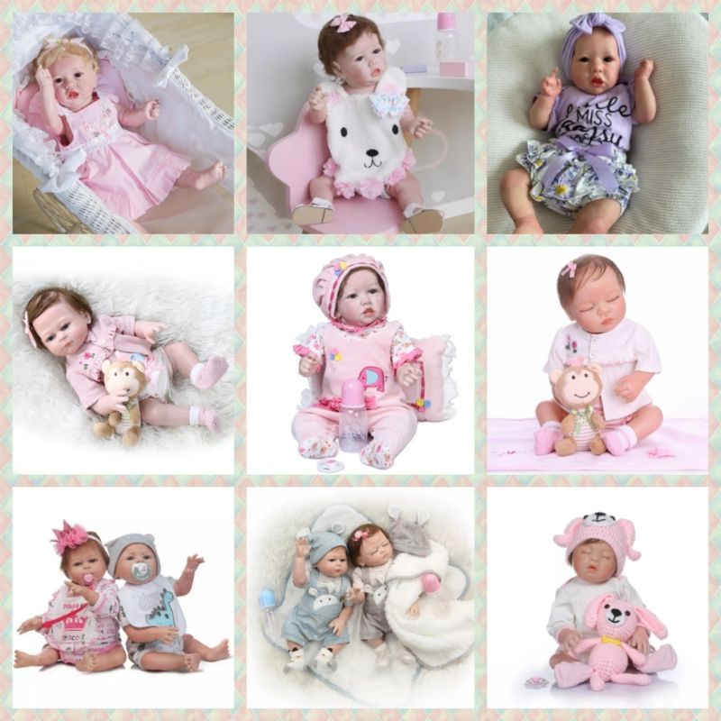 Ready No 17, 22 Boneka Reborn Bayi Cewek Full Silikon Realitistis Reborn Premium Mirip Bayi