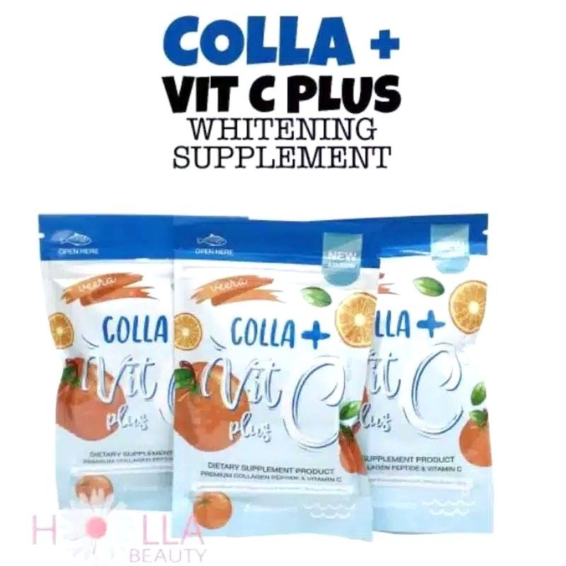 COLLA VIT C + BEAUTY & WHITENING VIT C DETOX SUPPLEMENT, SUPLEMEN ALAMI KECANTIKAN & PEMUTIH