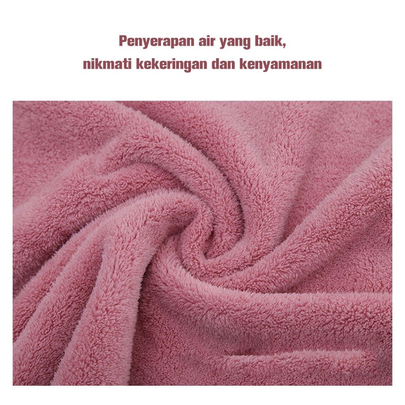 TOWEL SET ISI 2 PCS HANDUK MANDI BULU KARANG TEBAL LEMBUT HALUS DAYA SERAP TINGGI  HARGA 1 SET DAPAT 2 PCS