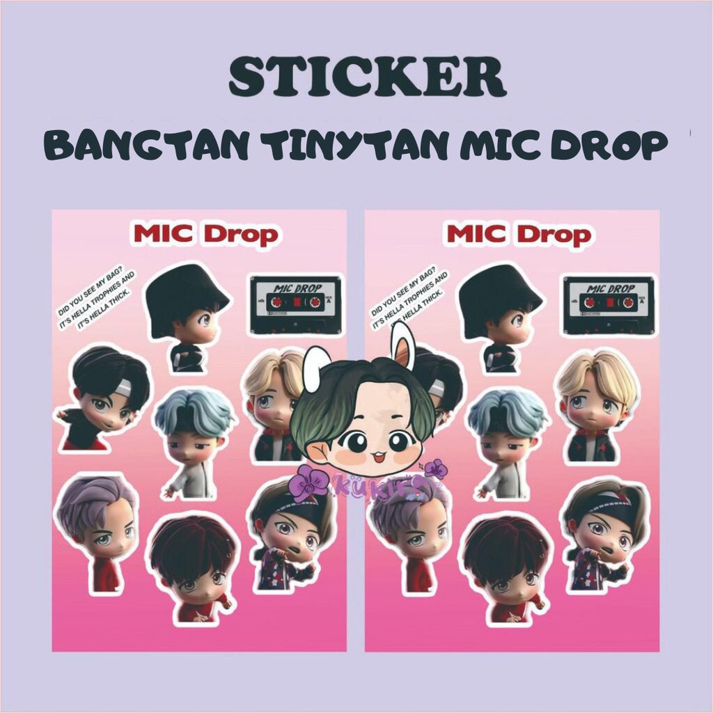 STICKER BANGTAN TINYTAN MIC DROP