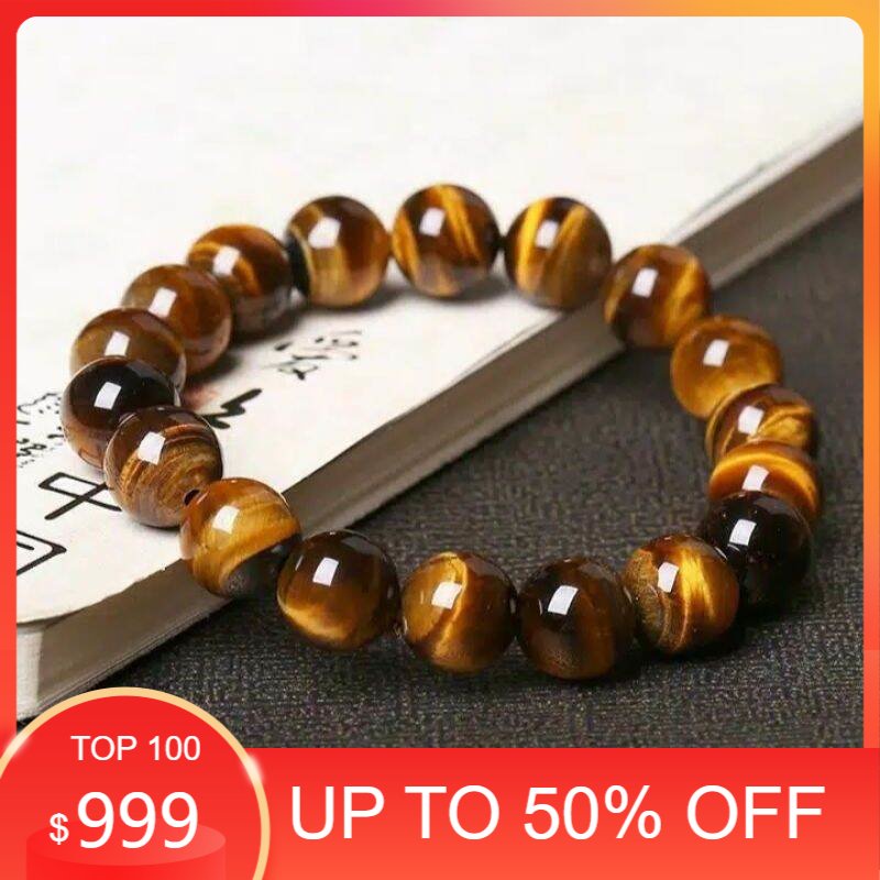 GELANG BATU ALAM TIGER EYE BIDURI SEPAH NATURAL ASLI PRIA WANITA