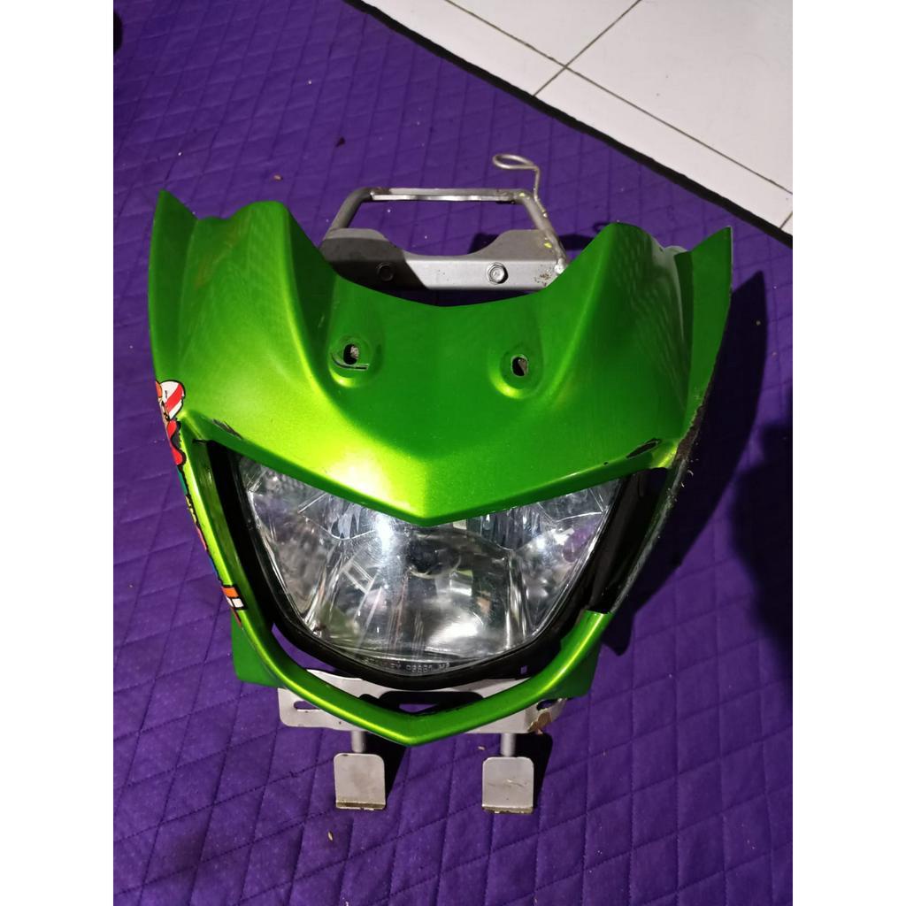 Cover batok kepala lampu depan set braket breket Kawasaki Ninja 2tak ninja 2tak ninja 150rr Original