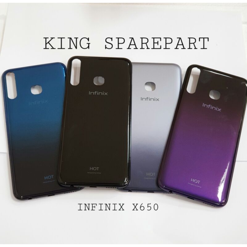 BACKDOOR BACKCOVER TUTUP BELAKANG CASING INFINIX HOT 8 X650 ORIGINAL