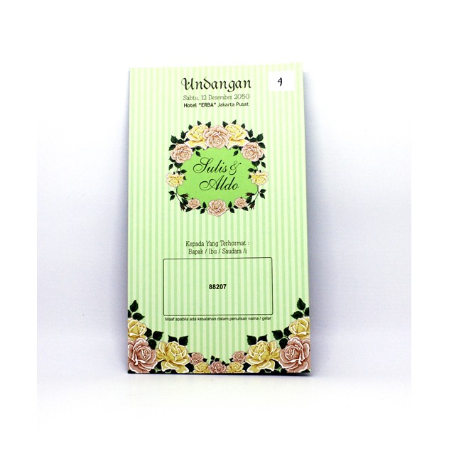 Cetak Undangan Hajatan Pernikahan Khitanan Erba 88207