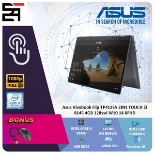    Laptop Asus Vivobook Flip TP412FA 2in1 Touch i3 8145 RAM