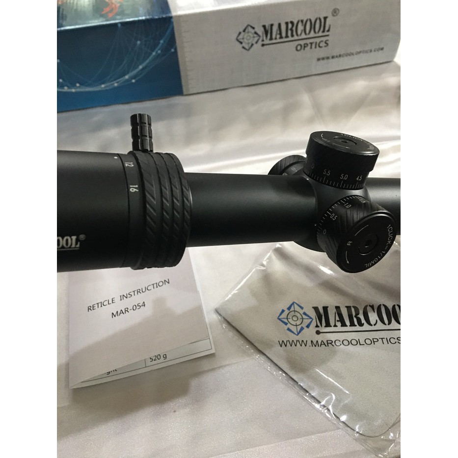 TELESKOP MARCOOL TERBARU 2020 4-16x44 SF HK RETICLE mounting double baut TUTUP FLIP