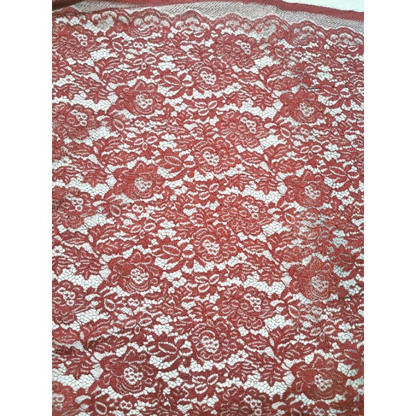 kain brokat motif bunga/kain lace motif bunga