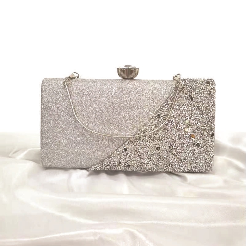 LBAGS - COD, Tas Wanita, Clutch Bag, Glitter Wool, 21.5 Cm x 4 Cm x 12 Cm - 550 Gram (454)