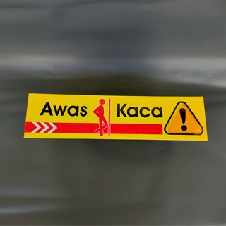 Jual Stiker Awas Ada Kaca Vinyl Stiker Imbauan Awas Ada Kaca Shopee Indonesia