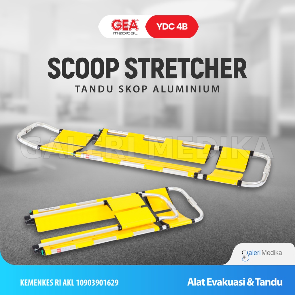 Tandu / Scoop Stretcher GEA YDC 4A/4B Alumunium - Tandu Evakuasi