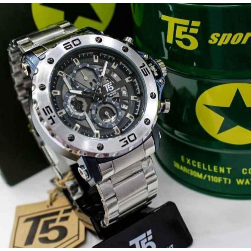 T5 H 3723 original jam tangan pria T5 H3723 crono aktif sporty