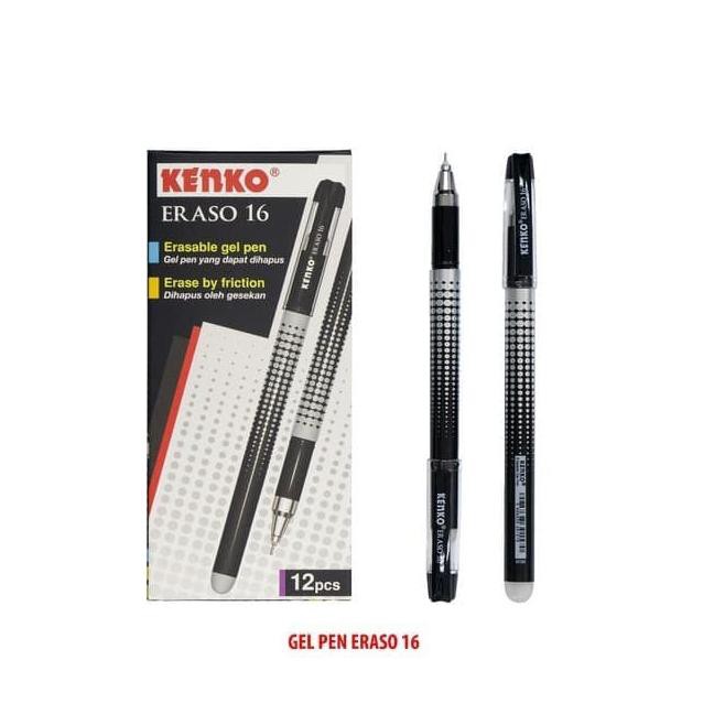 

>G30 [ LUSIN ] Pulpen Hapus KENKO Eraso 16 Erasable Bisa Dihapus