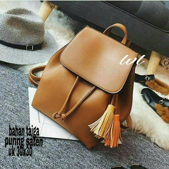 Promo indian Backpack / Tas Ransel Wanita / Tas Ransel Kulit Murah Diskon