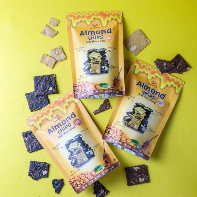 

Almond Chip with pure honey 3 Varian rasa Qurma Qursyiban