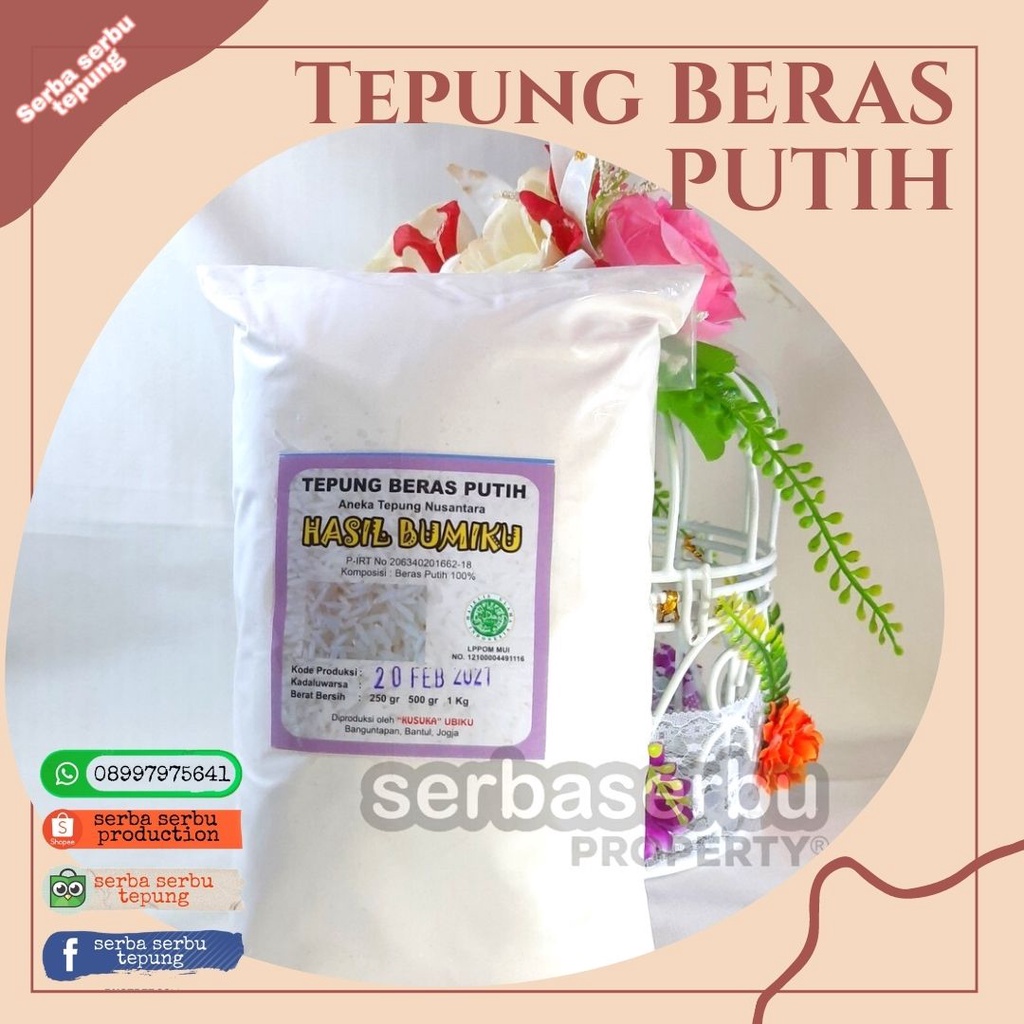 

Tepung Beras Putih (1 Kg)| Penurun Kolesterol | Tepung MPASI Organik | Tepung free gluten