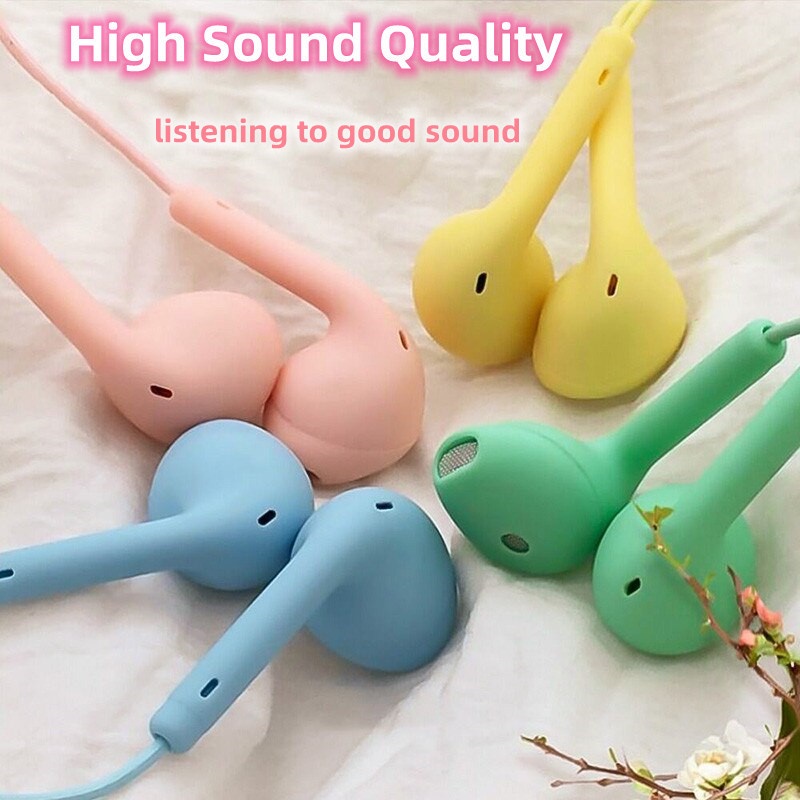 Chuyi Macaron Wired Headphone U19 HIFI Headset Over Ear 3.5mm Earphone