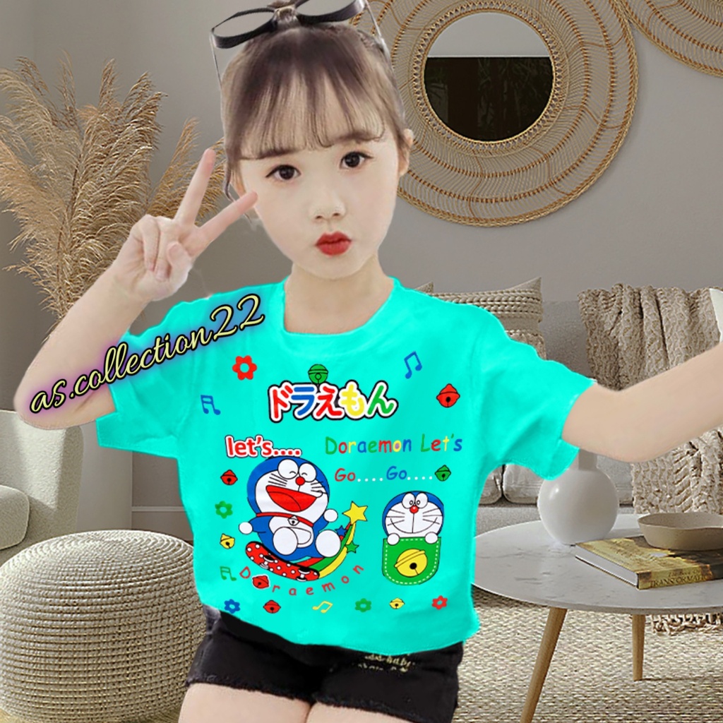 kaos anak karakter doraemon//1-10 tahun