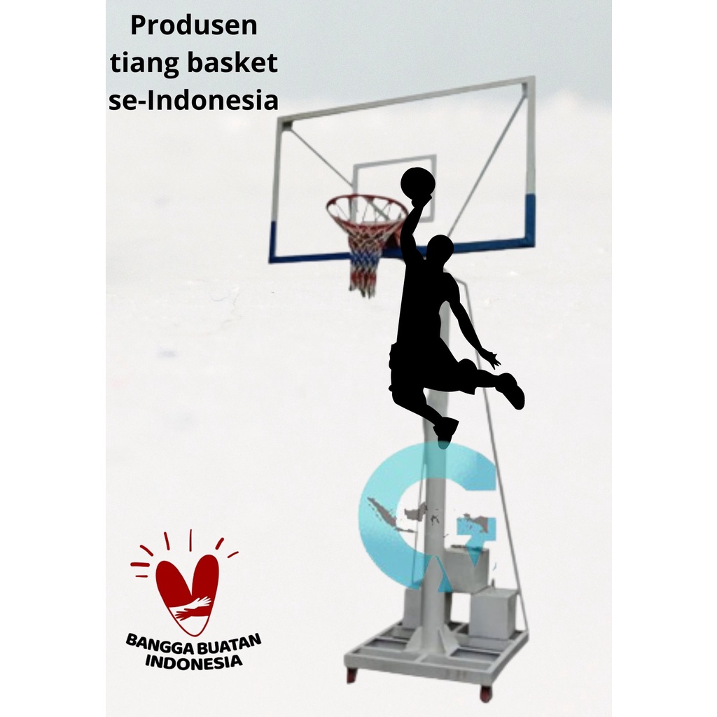 Jual Tiang Basket NBA Portable ekonomis bisa dipindah INCLUDE Papan