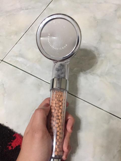 Spa Shower Head Kepala Shower Filter Aerator Pancuran Mandi Batu Ion