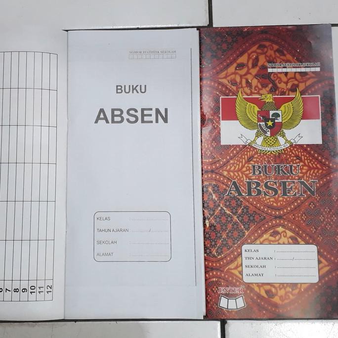 PROMO Buku Absen Batik / Buku Absensi Siswa 1 Buku 14 Lembar Merk ENTER AP071