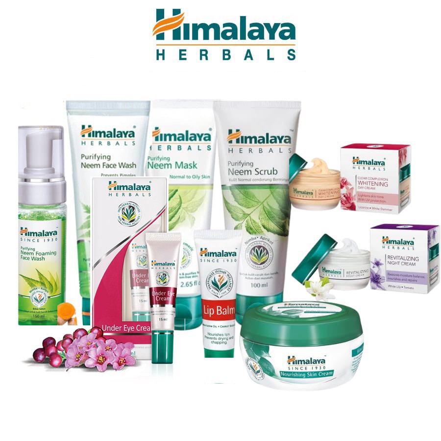 [BPOM] Himalaya All Series 50 100 150 | Purifying Neem Face Wash Oil Foam Aloe Scrub Mask Toner