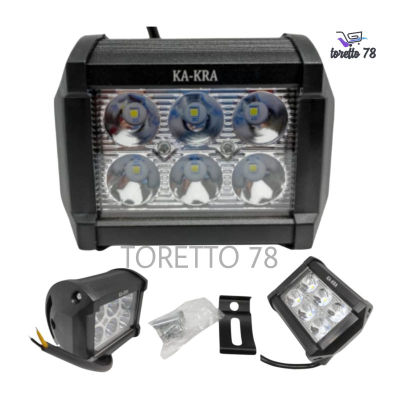 Lampu Tembak Sorot LED Cree 18W 6 Mata LED spot light