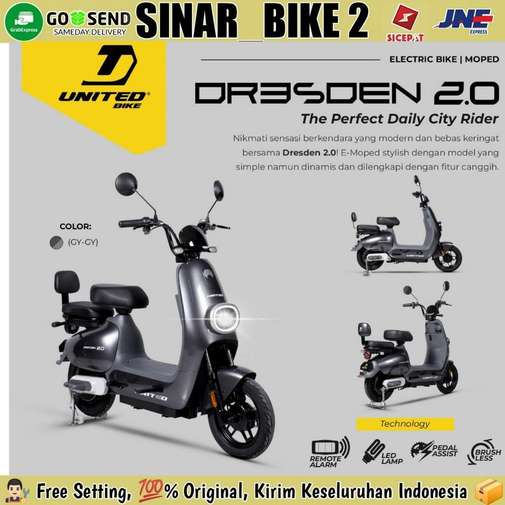 Sepeda Listrik UNITED DRESDEN 2.0 Electric E Bike 600 Watt