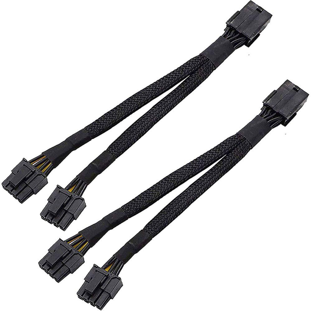 AUGUSTINA Kabel Power High Quality GPU 8pin (6+2) Male Female to Male PCIe Adaptor 8pin Female to Dual 8pin (6+2)