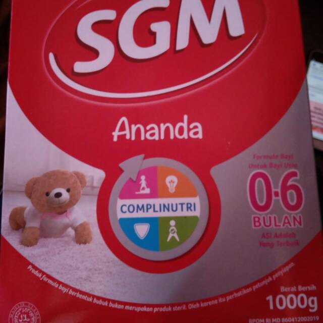 Susu SGM ananda  0-6 bulan