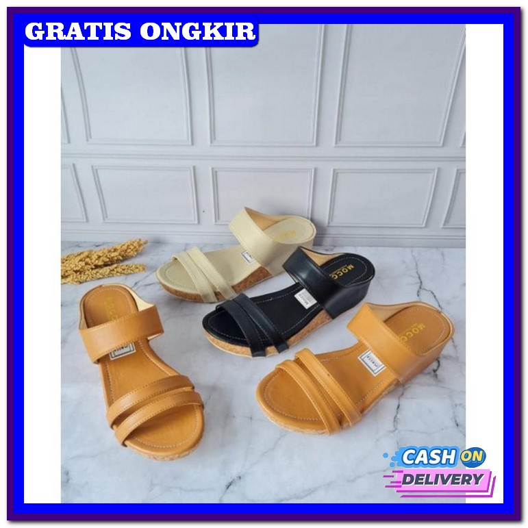 Sepatu Sendal Sandal Wedges Pesta Wanita Fa74 / Sendal Remaja Wanita Abbushoes Ss 20 Wedges Sandal T