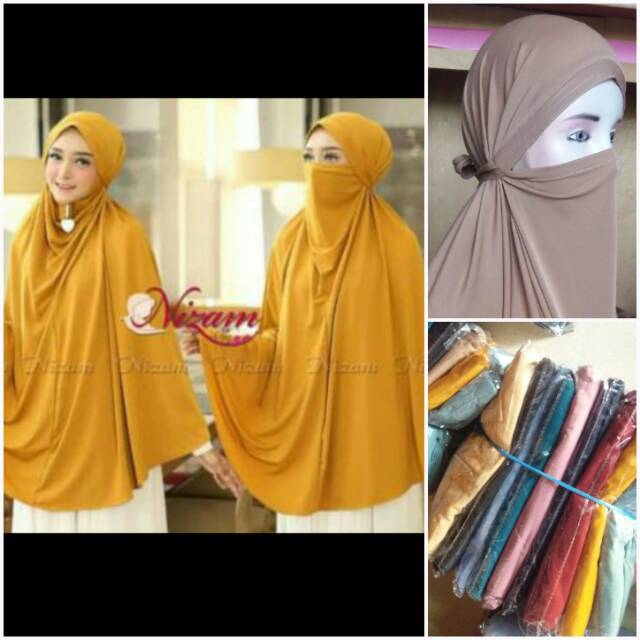 Hijab niqob jumbo hijab cadar instan hijab anti corona