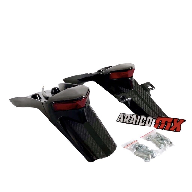 SPAKBOR BELAKANG KLX 150 3IN1 STOPLAMP PLUS SEIN DUDUKAN PLAT NOMOR UNDERTAIL NEW DTRACKER BF