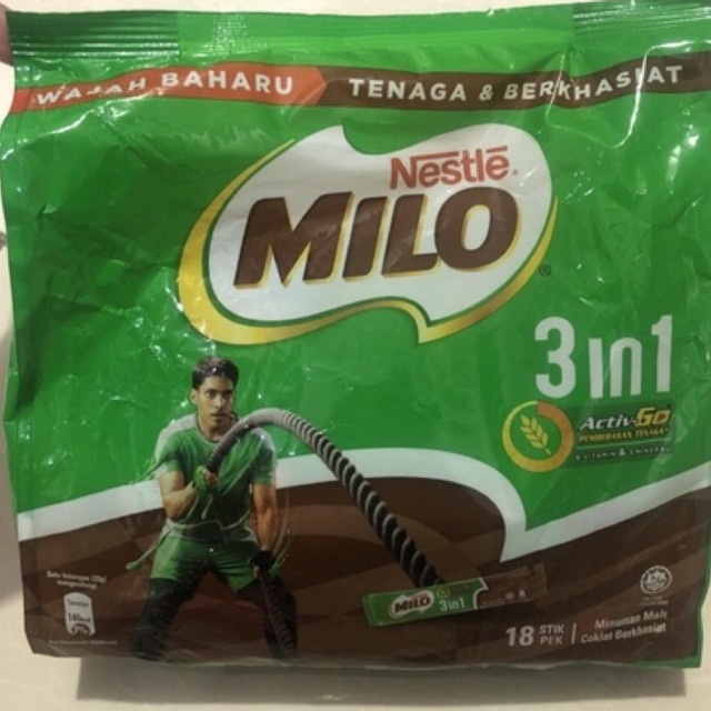 Milo Nestle 3in1 Activ-Go Made in Malaysia