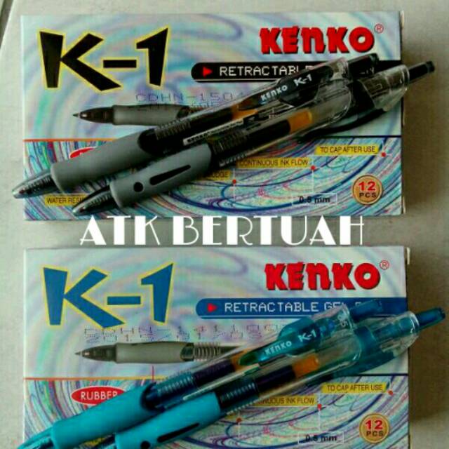 

PULPEN ATAU REFIL PEN GEL CETEK KLIK CLICK RETRACTABLE KENKO K1