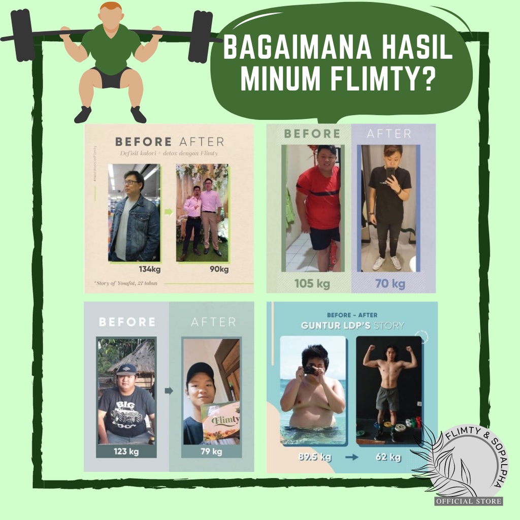 Flimty 8 BOX Obat Minuman Suplemen Diet Penurun Berat Badan Pelangsing Kurus Slim Ampuh Herbal BPOM