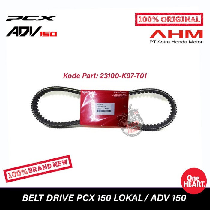V-Belt / VanBelt / VBelt PCX 150 Lokal K97 Original AHM 23100-K97-T01