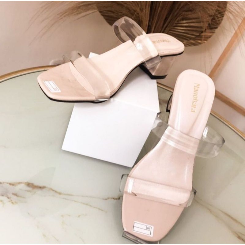 Sandal Heels Wanita Hak Tahu - Korean Style