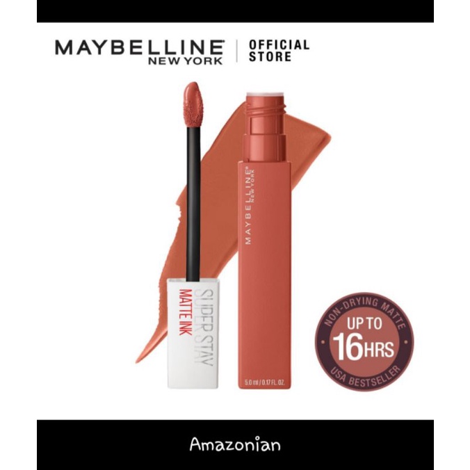 MAYBELLINE SUPPERSTAY MATTE INK | NUDE | LIPSTICK | LIPCREAM | TAHAN LAMA