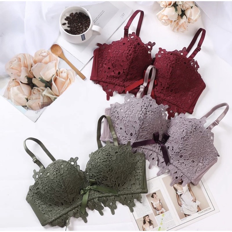 Bra Korean Style (K-F20) full brokat / sangat ekslusif / korean style