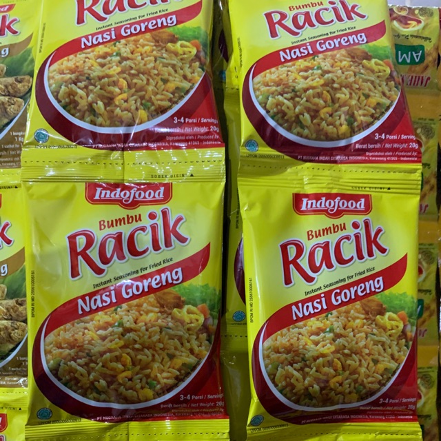 Bumbu Racik Indofood Nasi Goreng 1 Renceng Isi 10 Sachet Shopee Indonesia