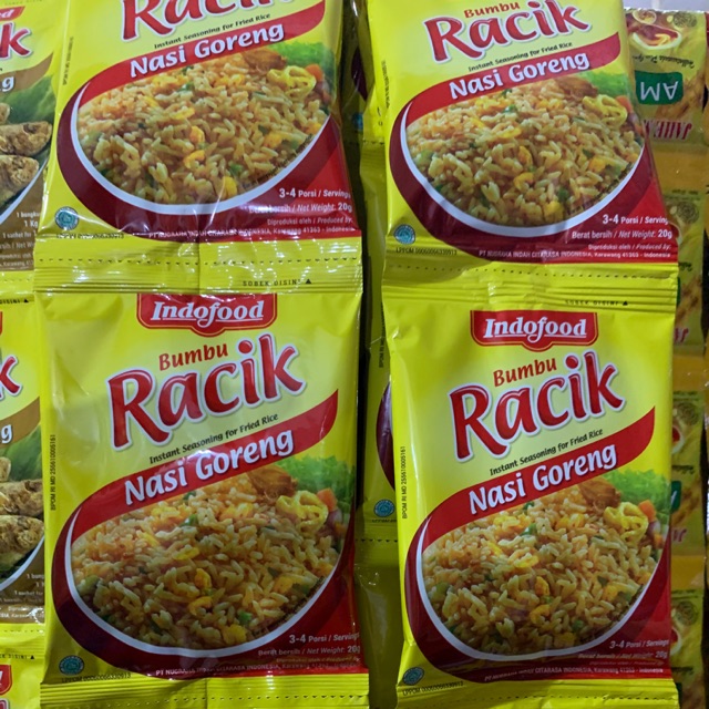 Bumbu Racik Indofood nasi goreng 1 renceng isi 10 sachet