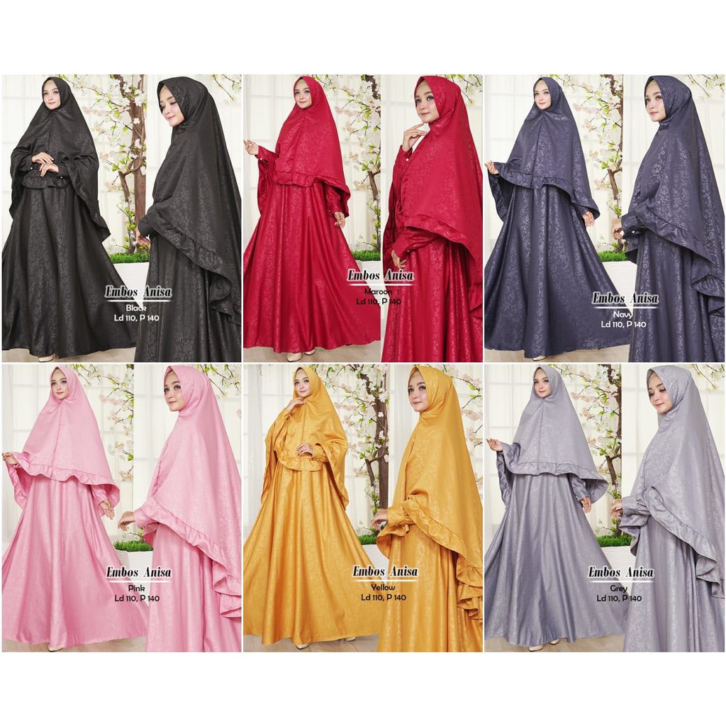 Gamis Syari Zalacha Embos Anisa