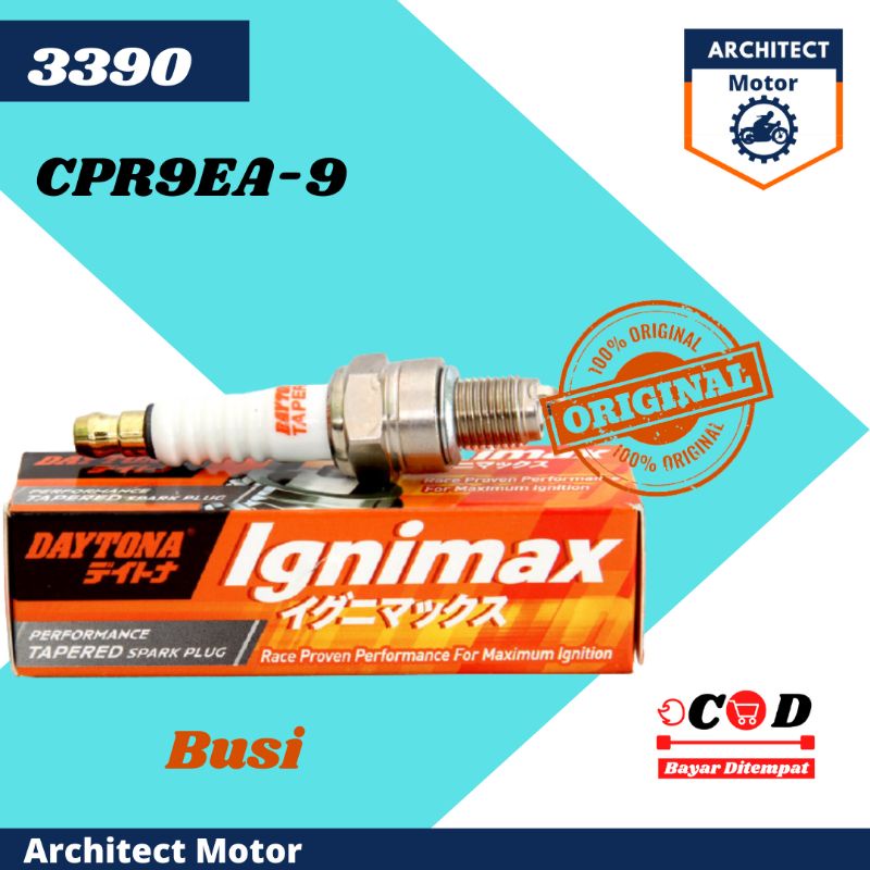 Busi Motor Daytona CPR9EA-9, Beat, Scoopy, Nmax, Beat FI 3390  Original