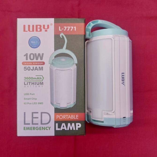 L7771 Lampu Senter Emergency Kipas 10w LED Luby