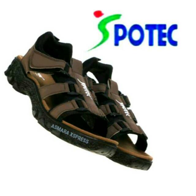 Spotec Original Legendary Healthy Sandal Hiking Gunung Tracking - Sandy Black Brown