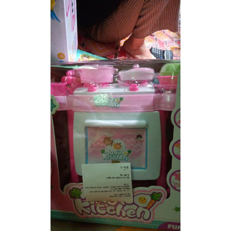 mainan kitchen set alat masak magic kitchen